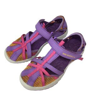 Merrell Dragonfly Sport Dandal Water Hiking Girls Youth 2 Purple Outdoor